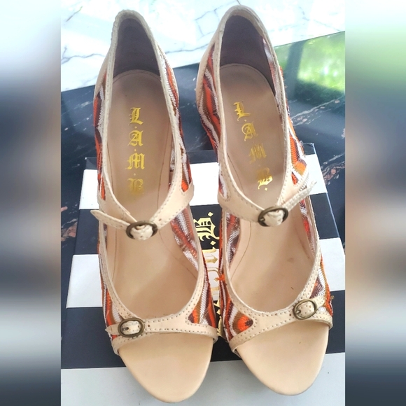 L.A.M.B SHOES designer Gwen Stefani - heels shoes -platform-mesh pattern- - Picture 2 of 10